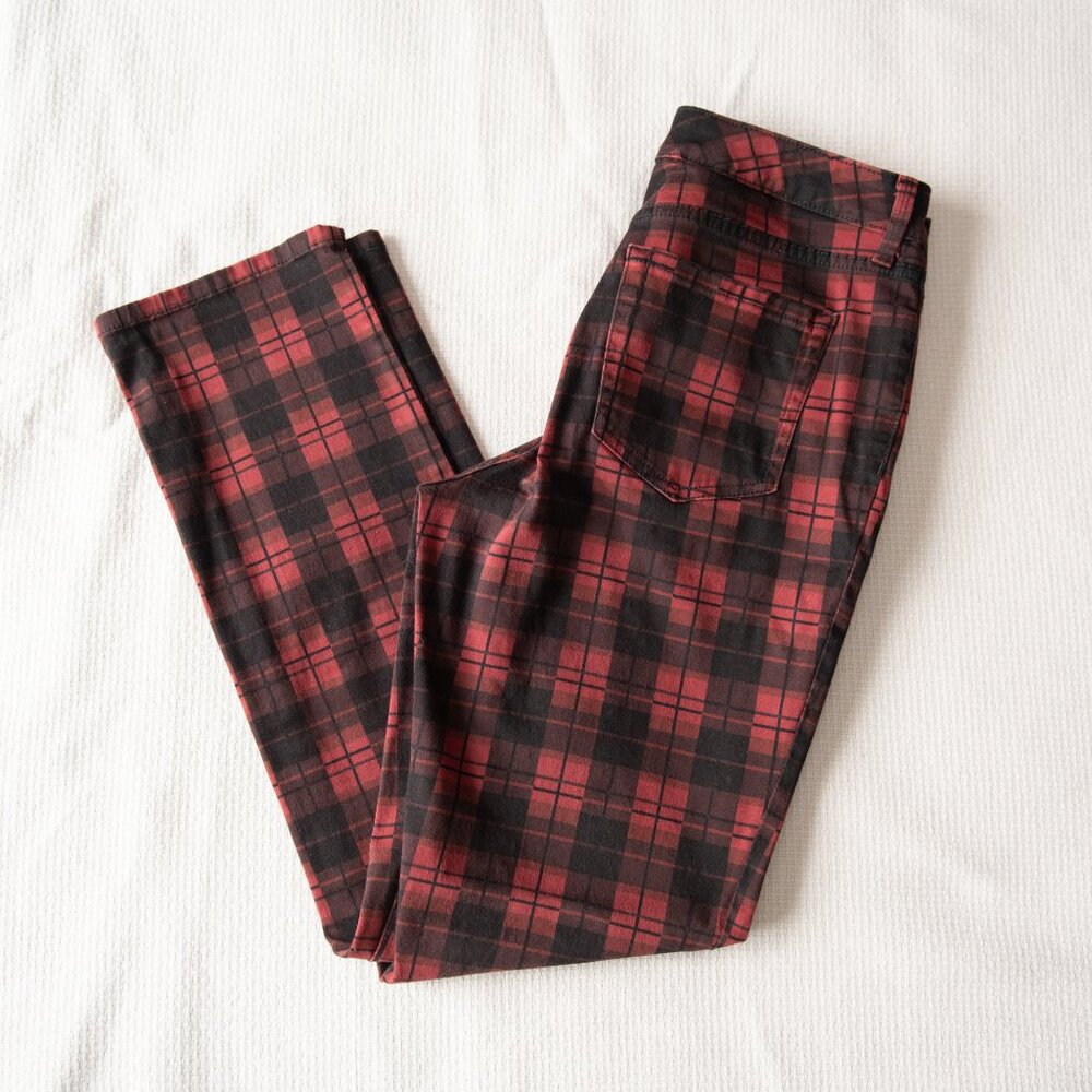 Charter Club Plaid Jeans, Size 8